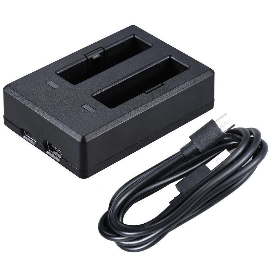 Carregador Duplo EKEN USB Para baterias de Câmera Esportiva Eken H9r Sjcam Sj4000 Sj5000 H9RS S60 M10
