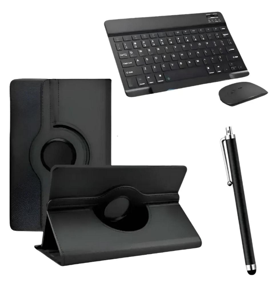 Case + Teclado Bluetooth Com Ç Para Tab Multilaser M10 10.1'