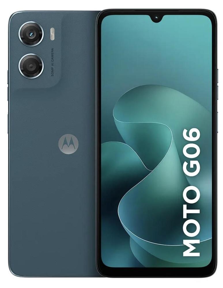 Celular Motorola G06 4GB de RAM 64GB Tela 6.9 Dual Sim LTE AZUL