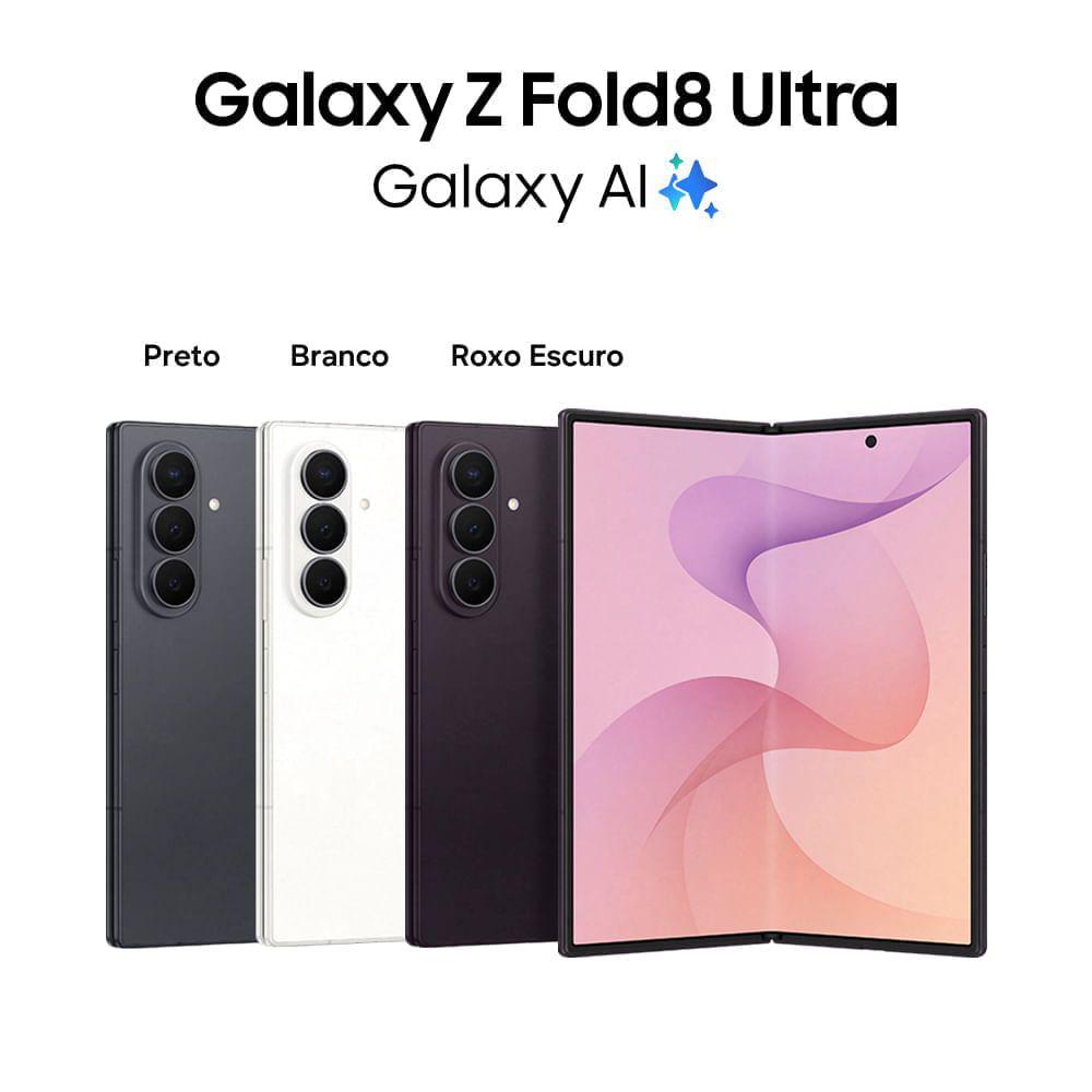 Celular Samsung Galaxy Z Fold8 Ultra 1TB, 16GB RAM, Tela 8.0", Câm. Tras. até 200 MP + Frontal 10MP