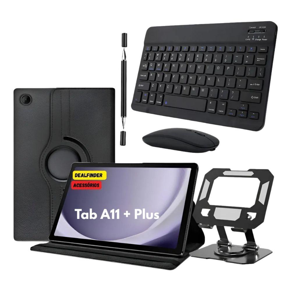 Combo Completo Capa + Teclado + Suporte + Caneta Para tablet Samsung A11+ Plus - Dealfinder