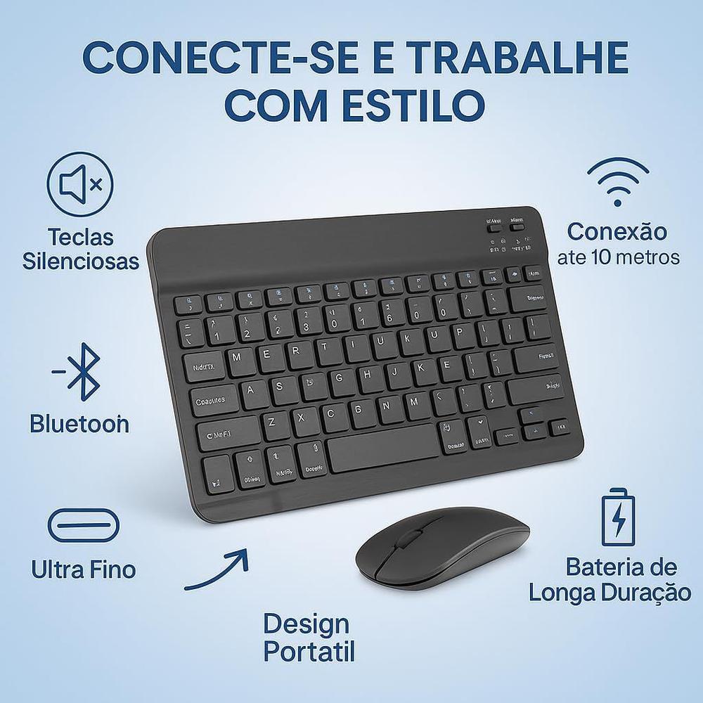 Combo para o Galaxy Tab A11 Plus /A9 Plus Samsung Tablet A11+ / A9+ 11 Polegadas 2025/2023 Teclado e Mouse... - foto 3