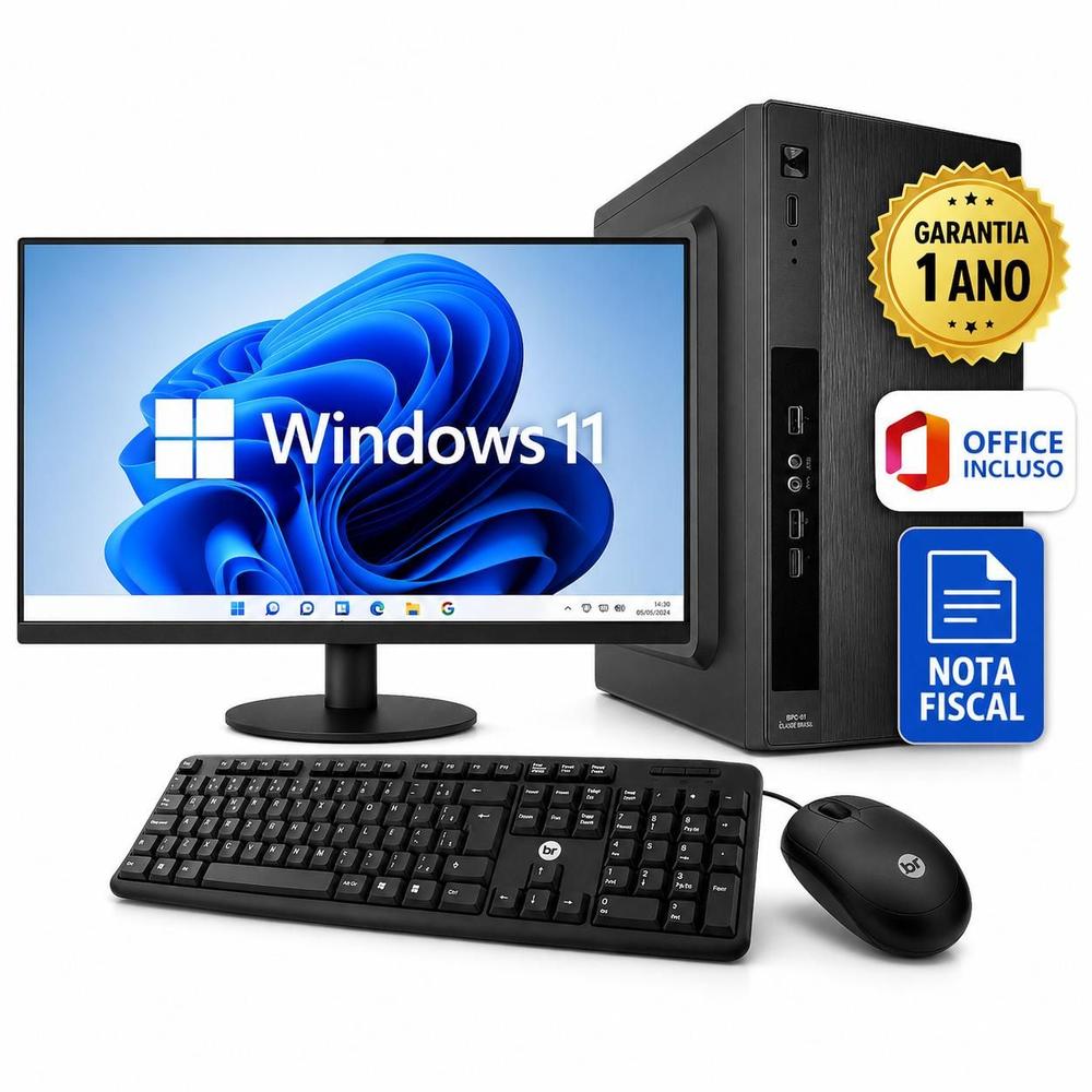 Computador Completo Core i3 8GB RAM SSD 120GB Monitor 19 Teclado Mouse Windows 11 Pc Pronto para Uso - NEXFRAN - foto 2