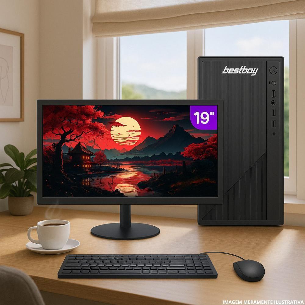 Computador Completo Intel Core i5 8GB SSD 128GB Monitor LED 19 HDMI Windows 10 Trial - BESTBOY - foto 2