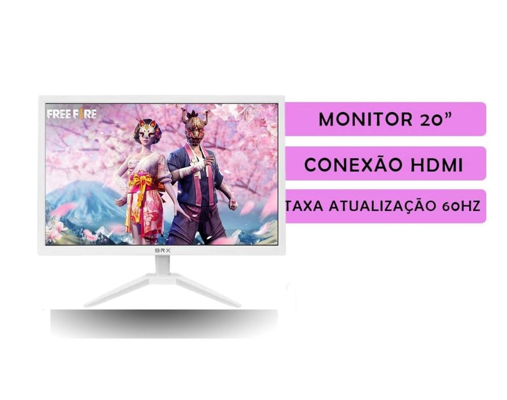 Computador CPU PC Gamer Completo Branco Intel Core i5 Memoria Ram 16GB SSD 240GB Monitor Kit Gamer Rosa -... - foto 3