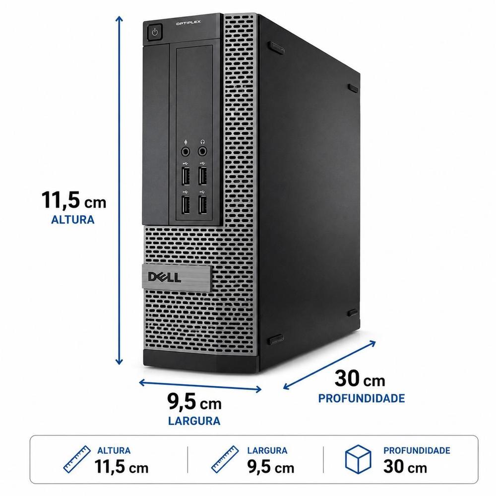 Computador DELL OptiPlex i5 8GB RAM SSD 240GB HD Windows 11 Pro Office Pronto para Usar - foto 4