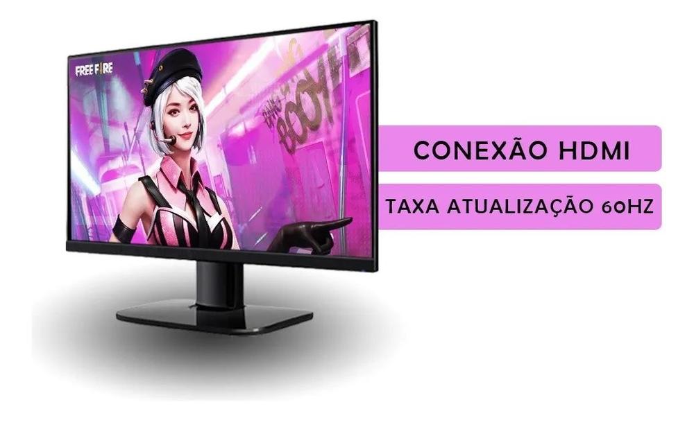 Computador Gamer Completo Branco Intel i5 Memoria Ram 16GB SSD 240GB Monitor Kit Periféricos Rosa -...