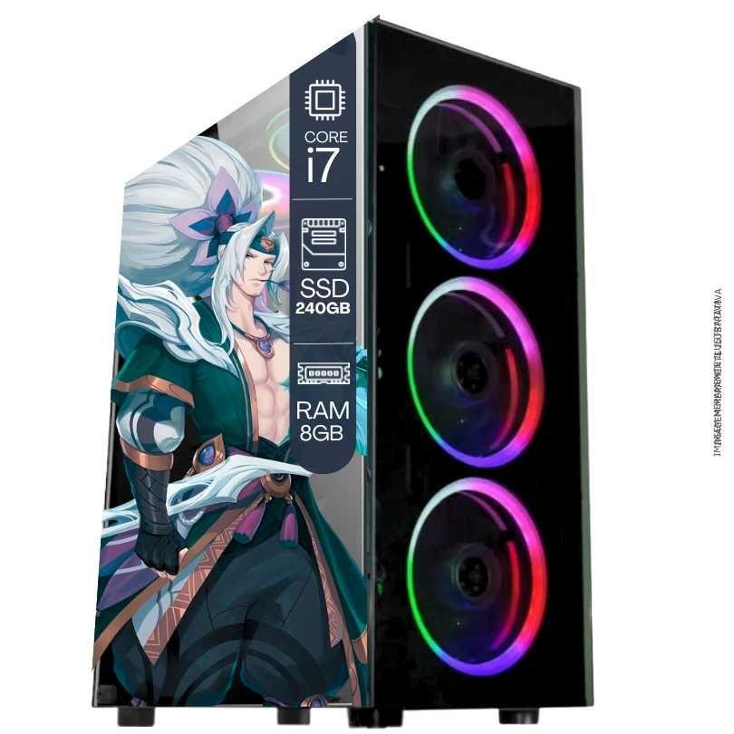 Computador PC Gamer Completo TOB Intel Core i7 SSD 240GB 8GB Teclado Mouse Mouse Pad e Headset Gamer...