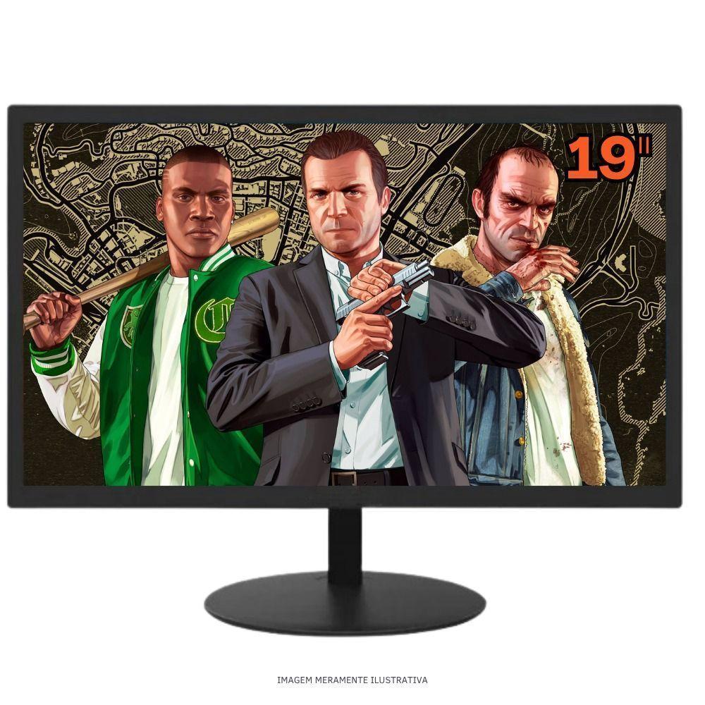 Computador PC Gamer Home Office Ryzen 3 3200G 8GB DDR4 SSD 240GB Radeon Vega 8 Windows 11 A320 Monitor 19...