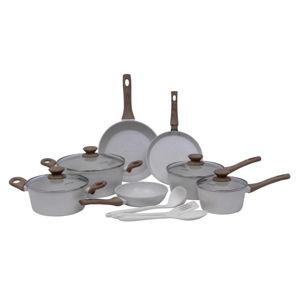 Conjunto de Panelas 10 Peças Indução Mimo Style Cook Mármol