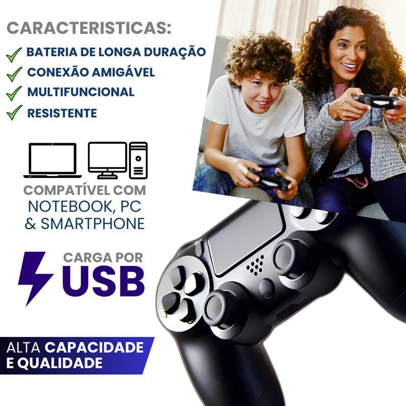 Controle Gamer para PC, SmartTV e Console Wireless Bluetooth - Gamers E-Sports & Entretenimento