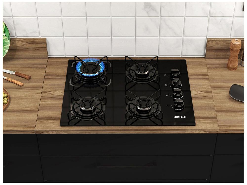 Cooktop 4 Bocas a Gás GLP Itatiaia Preto Essencial - foto 4