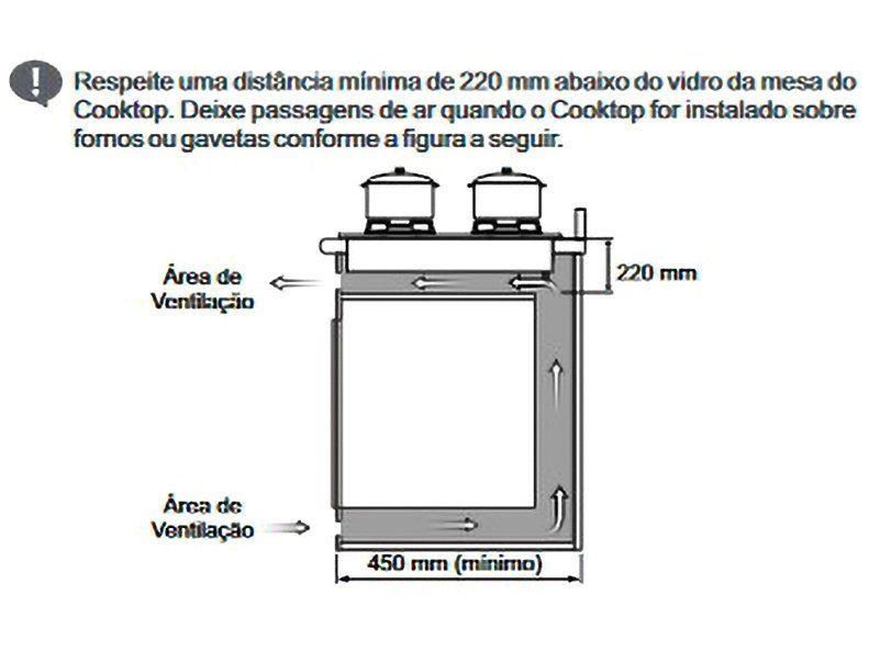 Cooktop 4 Bocas a Gás GLP Itatiaia Preto Essencial - foto 3