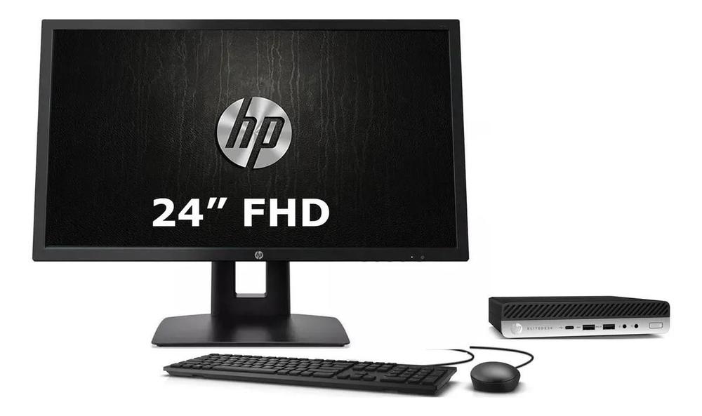 Cpu Hp Elitedesk 800g4 I5 8ger 8gb 256ssd W11 Monitor 24pol 256 Gb 8 Gb Intel Uhd Grafics