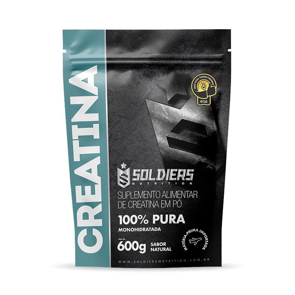 Creatina Monohidratada 600g - 100% Pura Importada - Soldiers Nutrition