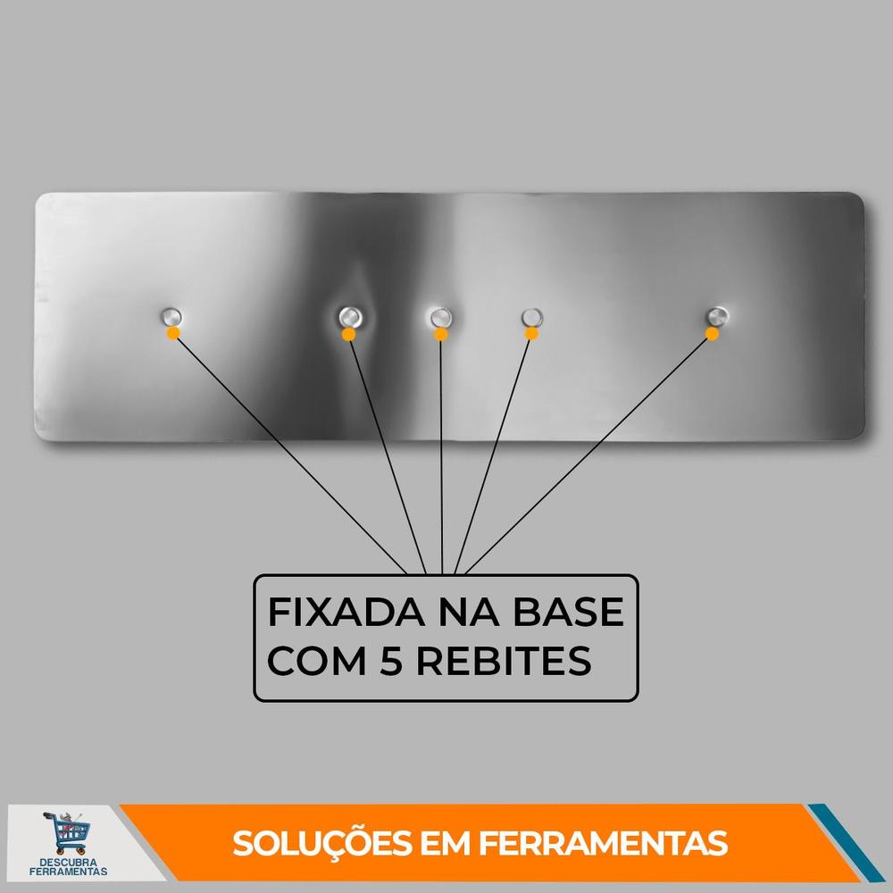 Desempenadeira Flexível 40cm Galo 309 01 Aço Inox Cantos Arredondados Cabo Aberto Texturas Reboco