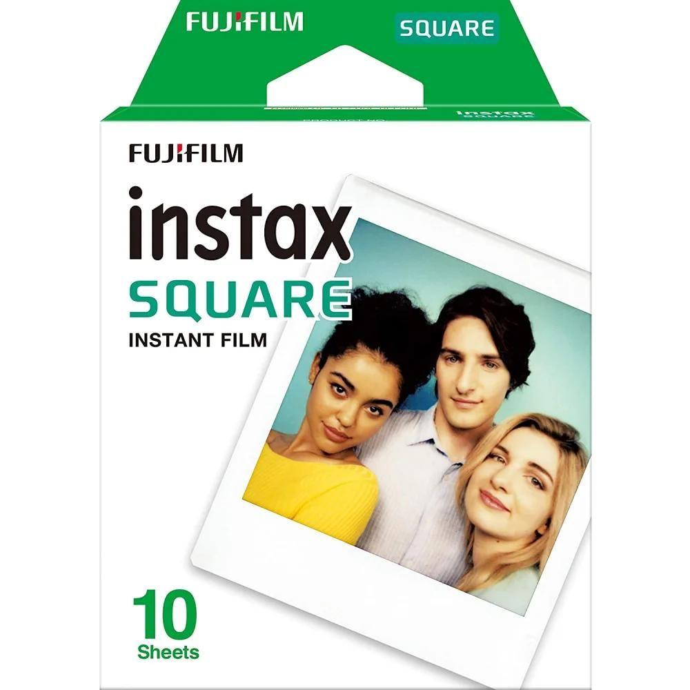 Filme Fujifilm para Câmera Fotográfica Instantânea Instax Square Branco Pack 10 fotos