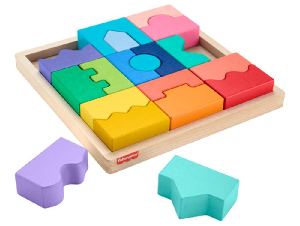 Brinquedo para Bebê Fisher-Price Quebra-Cabeça Geométrico Educacional