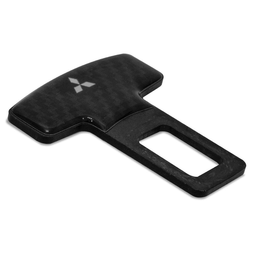 Fivela Cinto Anti Bipe/Beep carbono Mitsubishi - foto 2