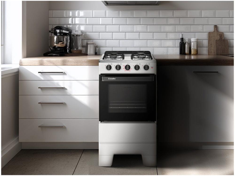 Fogão 4 Bocas Esmaltec Branco Ideal Pop 4120 - foto 4
