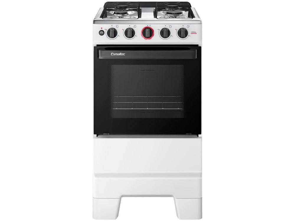 Fogão 4 Bocas Esmaltec Branco Ideal Super 4121