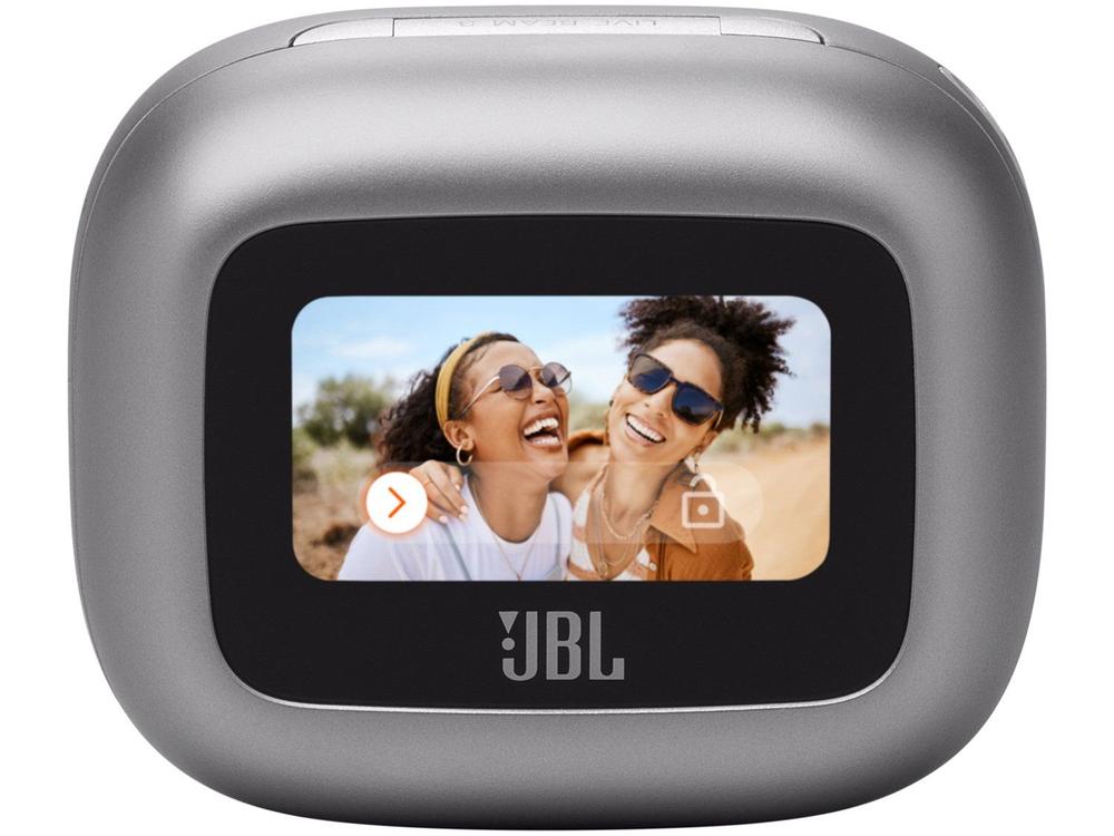 Fone De Ouvido Bluetooth Sem Fio Live Beam 3 JBL - Prata