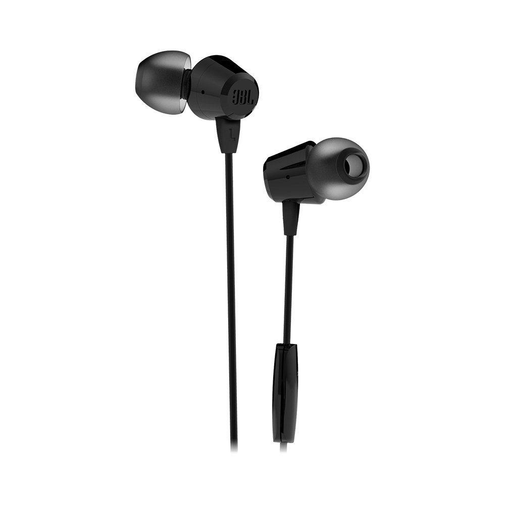 Fone de Ouvido Intra-auricular JBL C50HI, com Fio, com Microfone, Preto - JBLC50HIBLKE