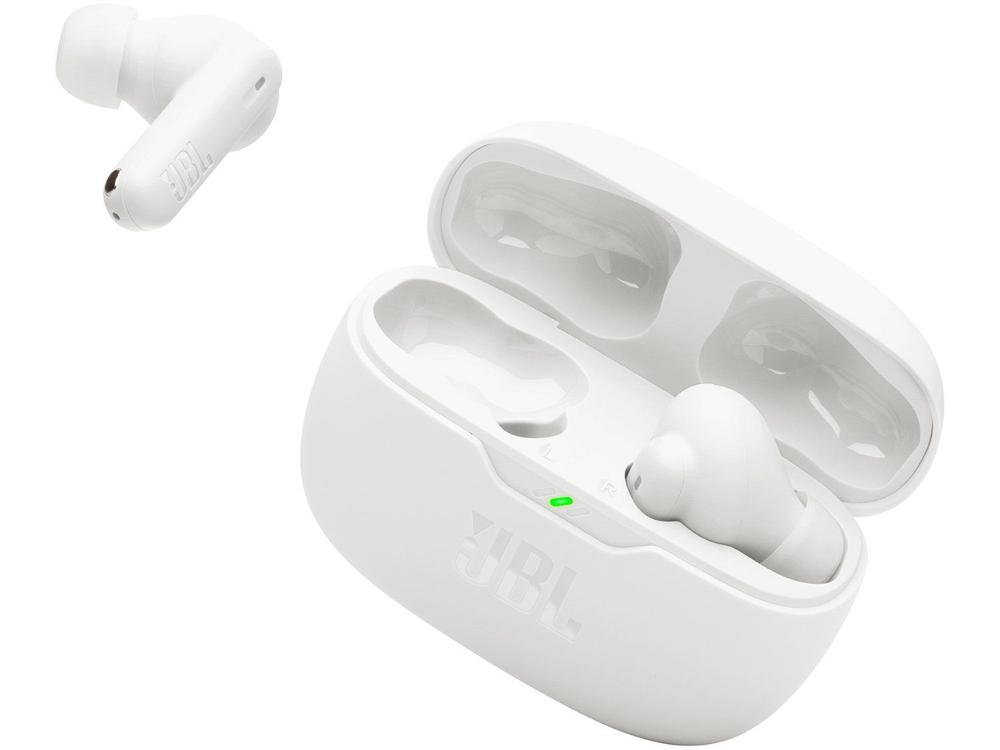 Fone de Ouvido Sem Fio JBL Beam 2, Cancelamento de Ruído, IP54, Até 40 horas de Bateria, Bluetooth, Branco...