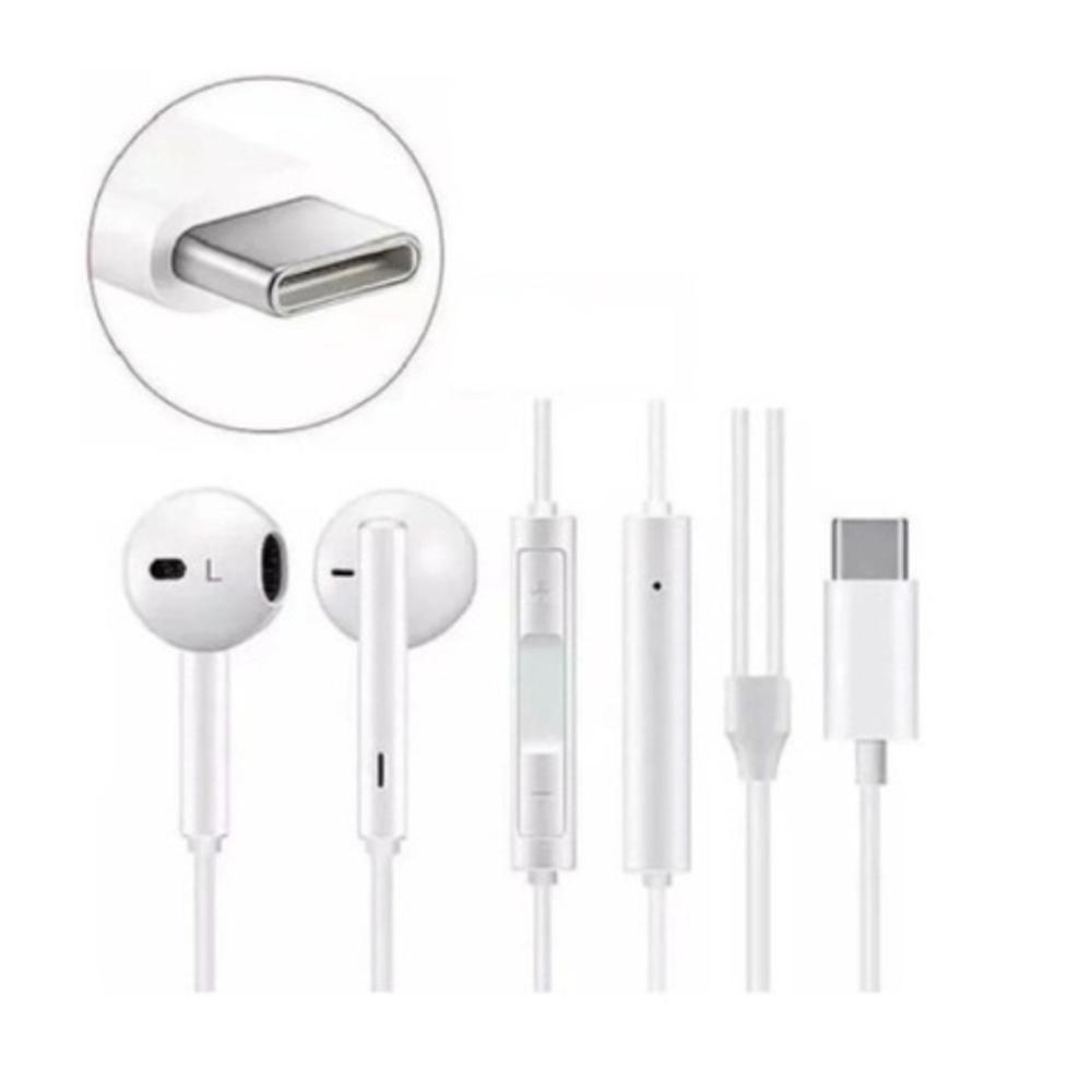 Fone De Ouvido Tipo C - Entrada USB-C - Compátivel Todos os Modelos USBc