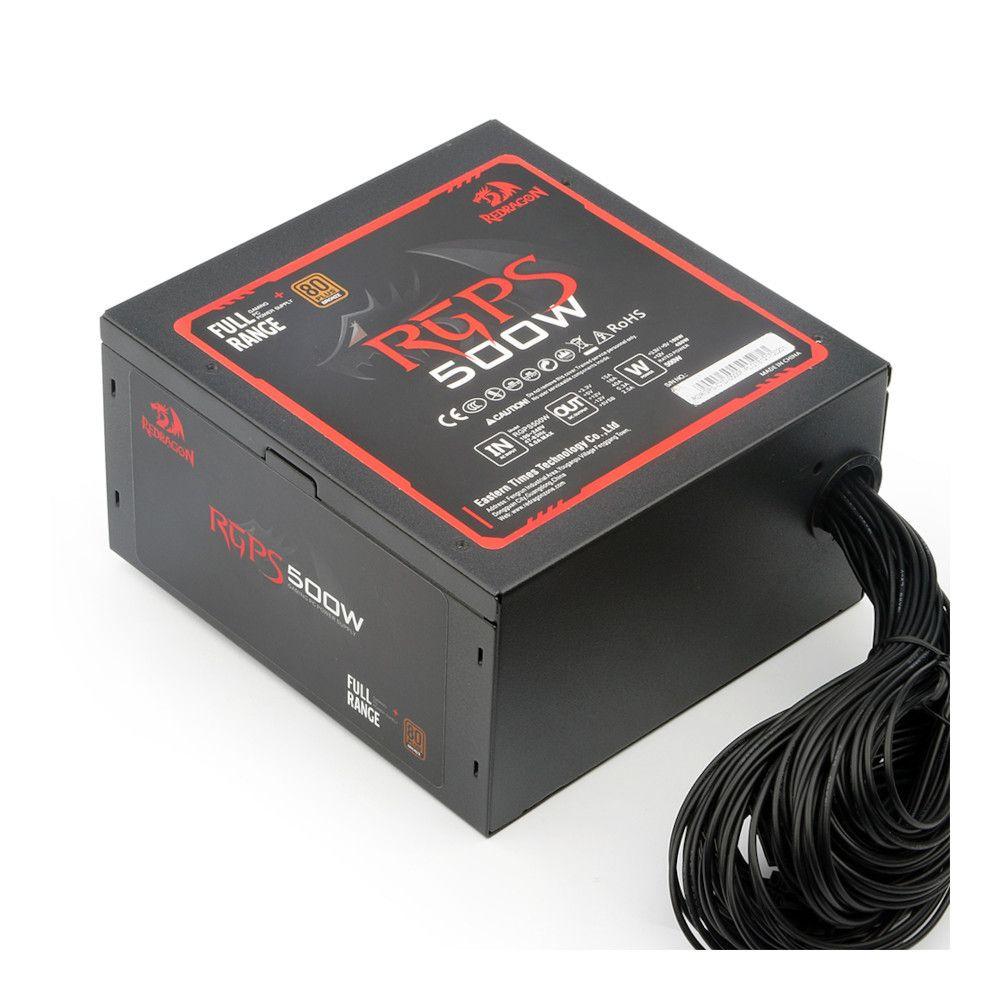 Fonte Redragon RGPS500W 500W 80 Plus Bronze GC-PS001-1