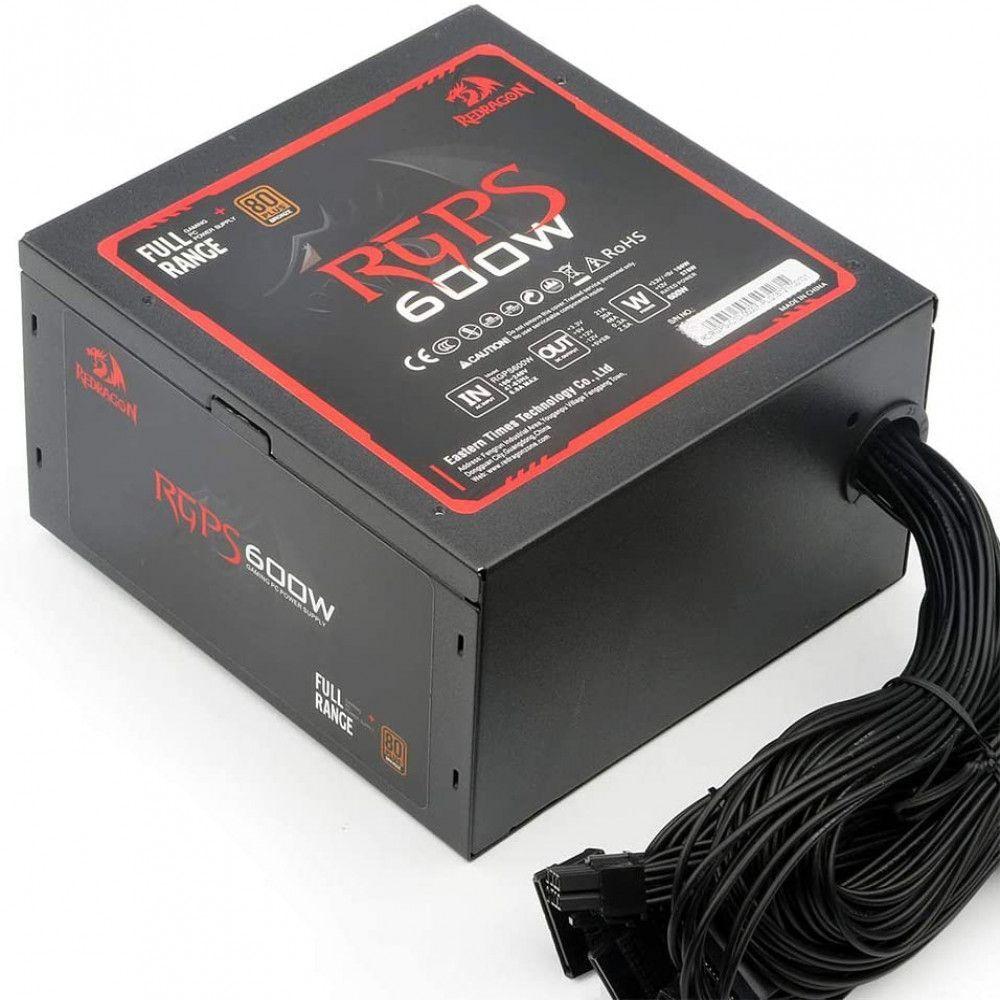 Fonte Redragon RGPS600W 600W 80 Plus Bronze GC-PS001