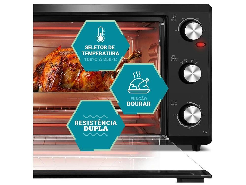 Forno Elétrico de Bancada Philco Grill 44L Preto PFE44P - foto 4