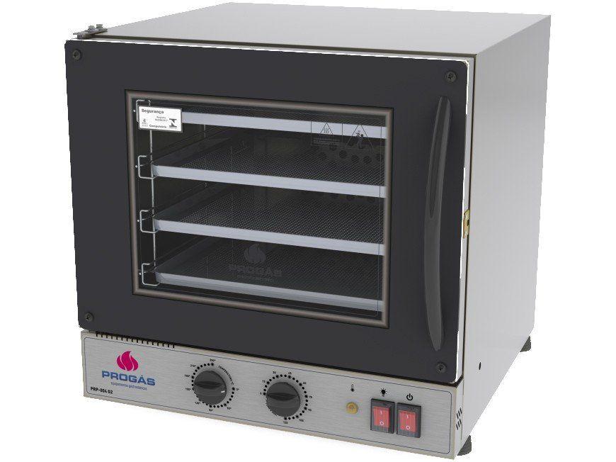 Forno Turbo Elétrico 4 Assad Fast Oven Progás 220v Preto