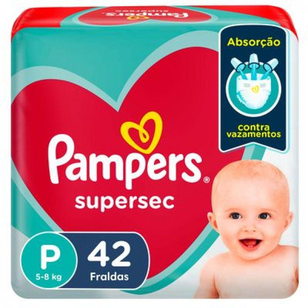 Fralda Descartável Infantil Supersec P 42 Unidades Pampers