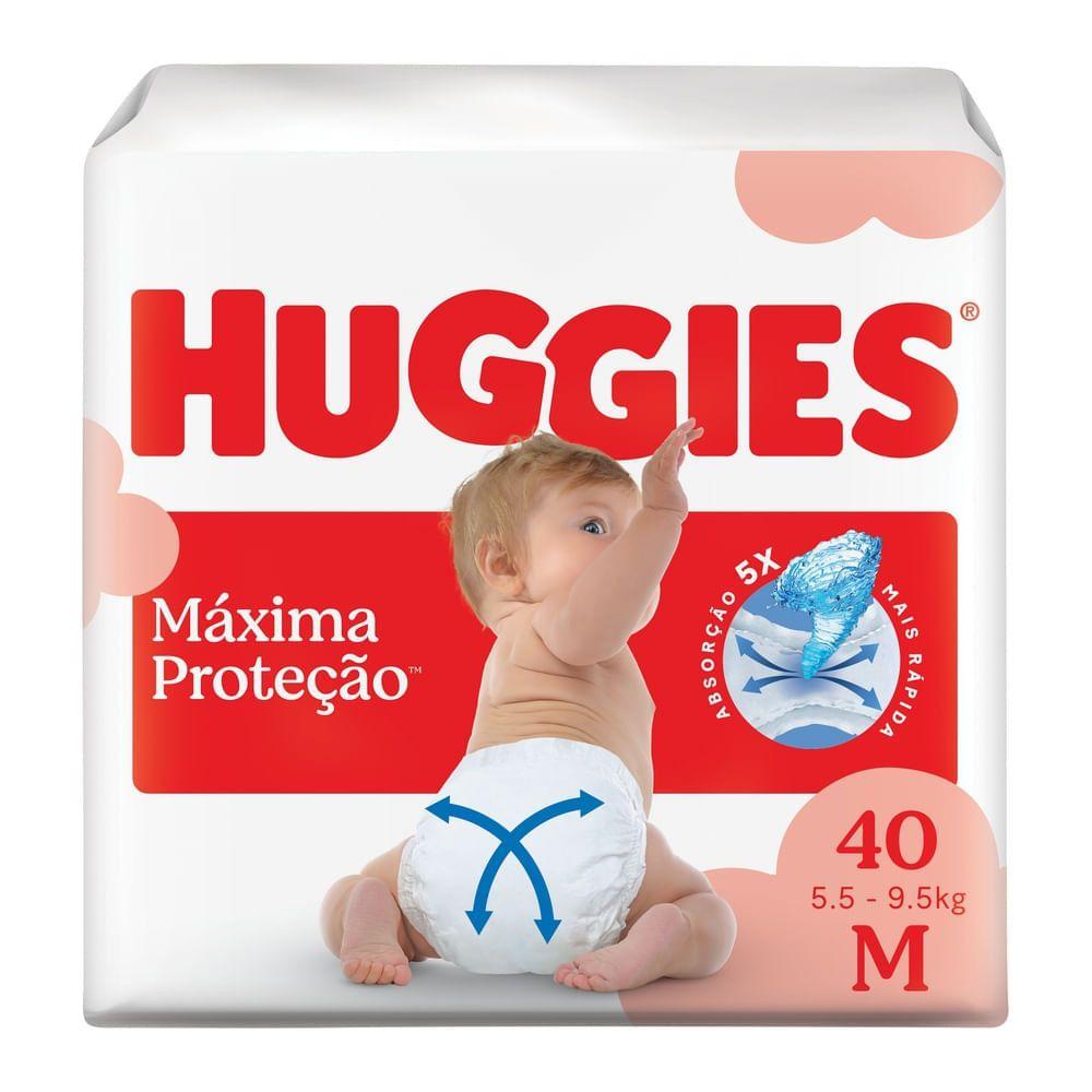 Fralda Descartável Máxima Proteção M 40 Unidades Huggies