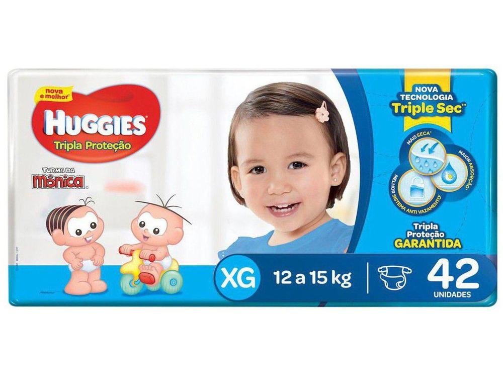Fralda Huggies Tripla Proteção - Tam. XG 12 a 15kg 42 Unidades
