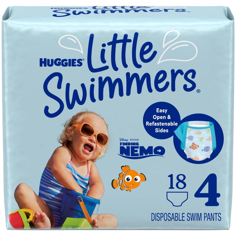 Fraldas de natação Huggies Little Swimmers Tamanho 4 (11-15 kg) 18 quilates