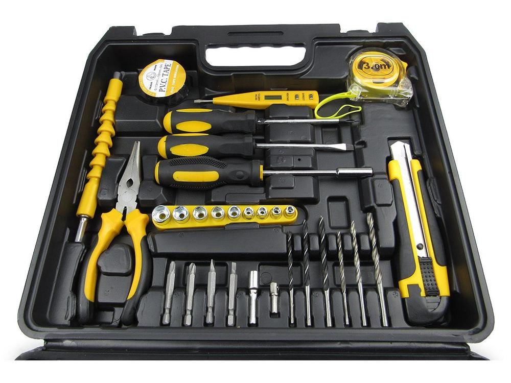 Furadeira e Parafusadeira de Impacto Titanium a Bateria 21V com Maleta 136 Peças Power Pro 136