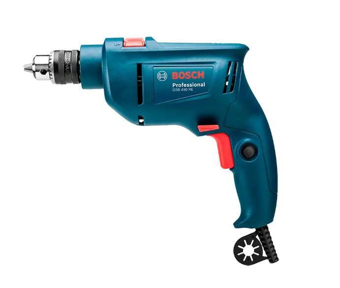 Furadeira Industrial Impacto 3/8 Reversão 450W GSB 450RE + Estojo 41 Peças X-Line BOSCH - foto 2