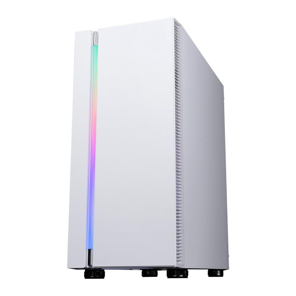 Gabinete Gamer Redragon BlackBird, Mid Tower, RGB, ATX, Lateral Vidro Temperado, Sem FANs, Branco - GC-708WH