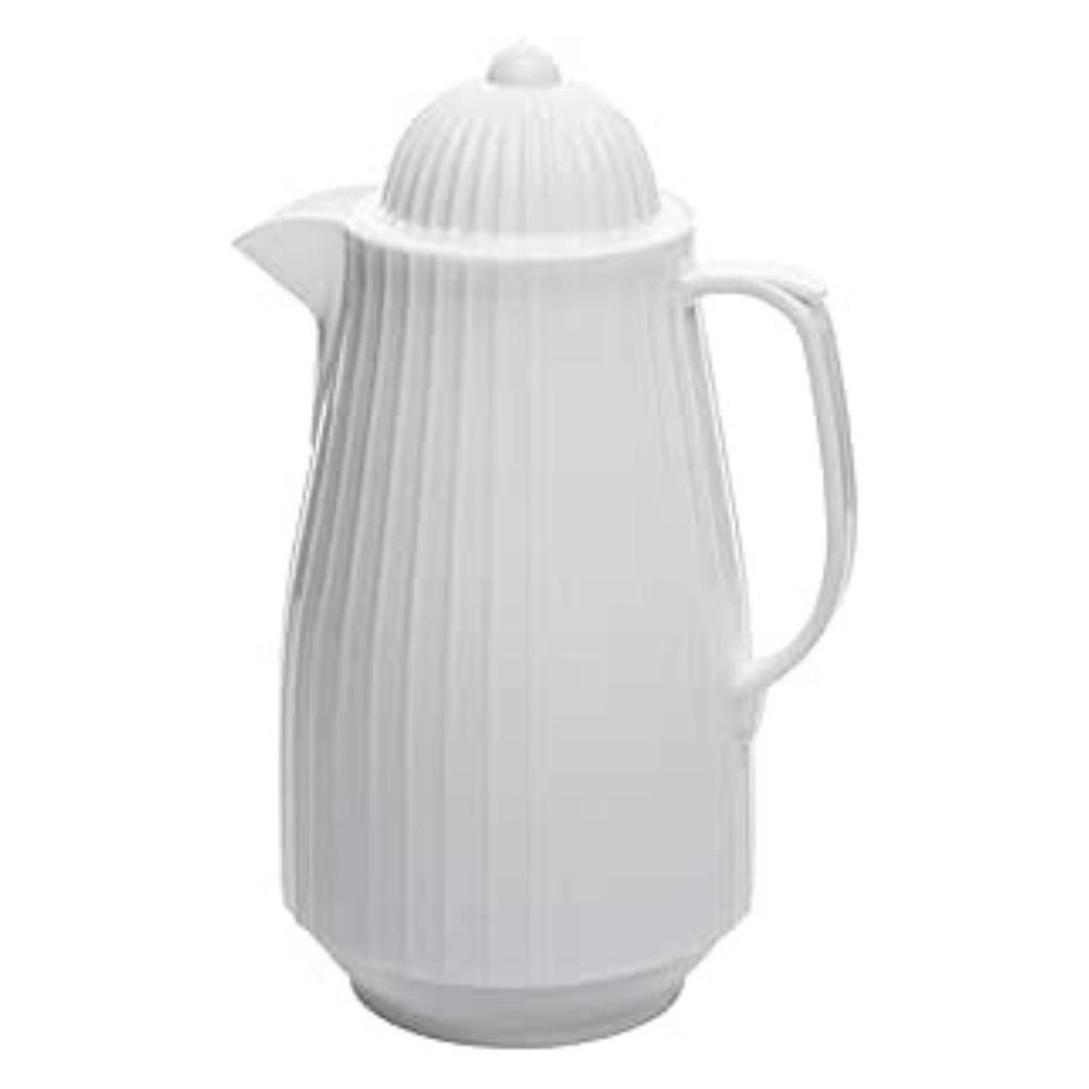 Garrafa Térmica Lyor Branca 400ml Design Clássico Café Chá Mini Bambu