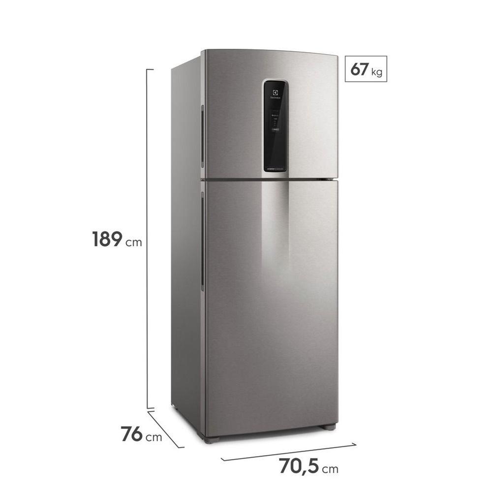 Geladeira/Refrigerador Electrolux Frost Free Inverter 480L Efficient com AutoSense SmartBivolt Duplex Inox... - foto 2
