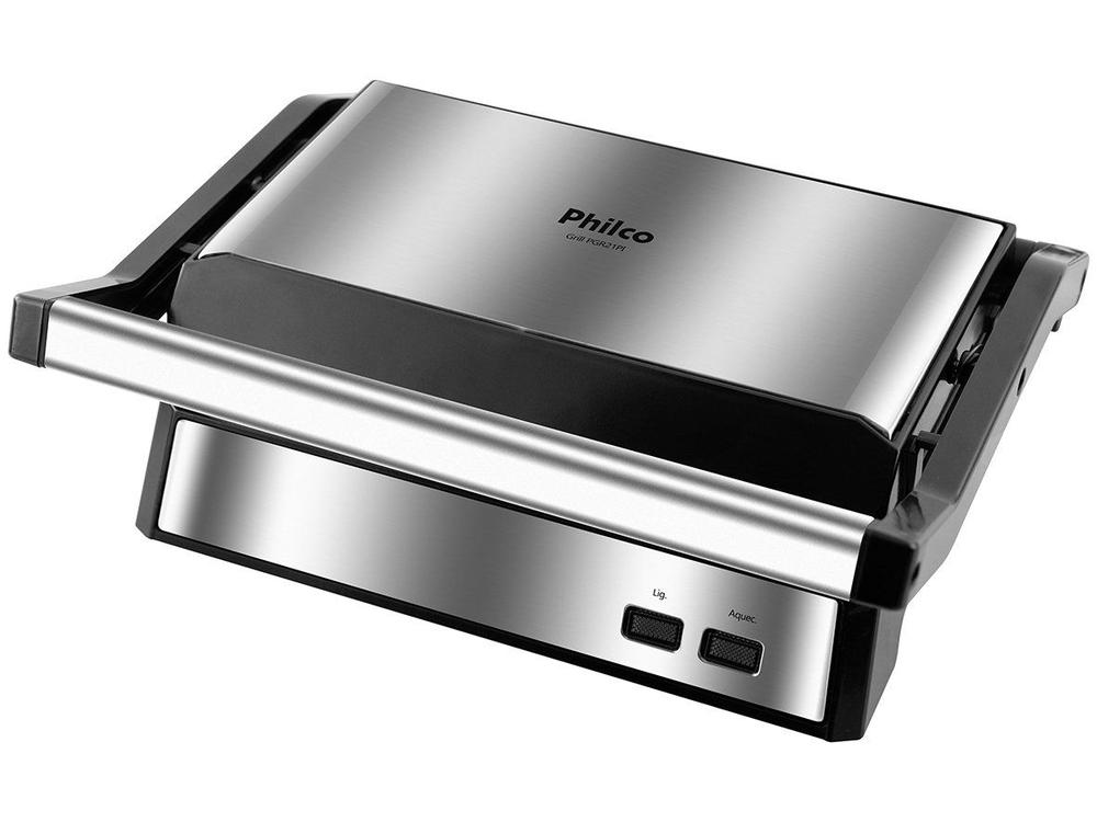 Grill e sanduicheira philco maxx clean inox 1000w 127v