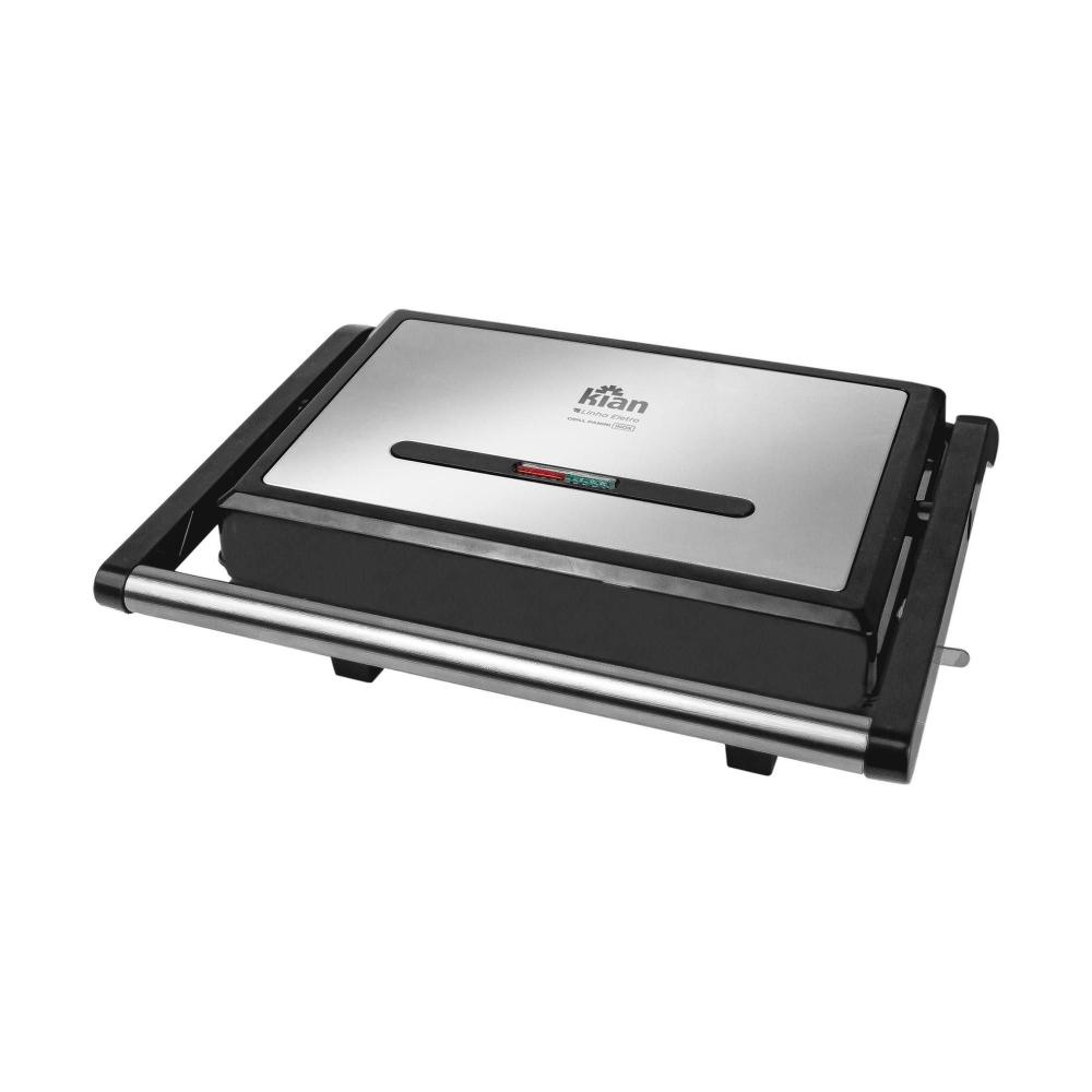 Grill Panini Mini Gril Churrasqueira Inox Kian 127v