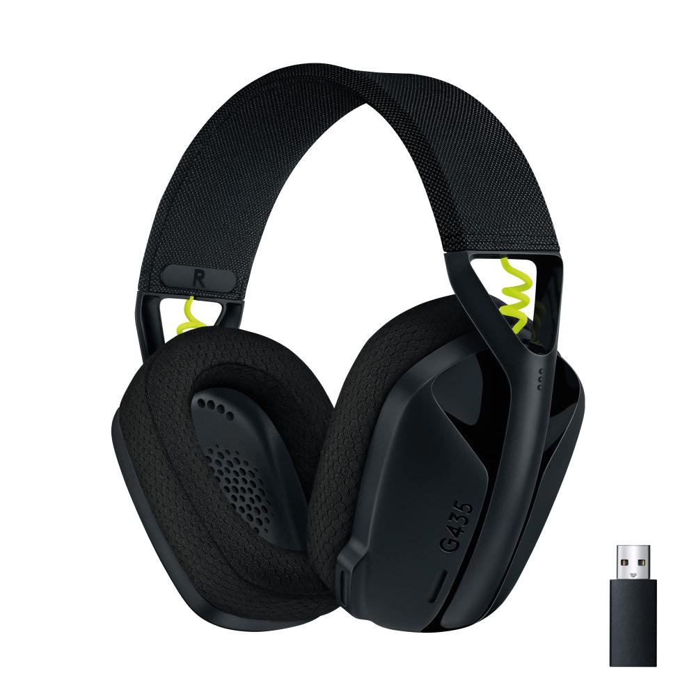 Headset Gamer Logitech G435 LIGHTSPEED Sem Fio Bluetooth USB com Microfone Embutido