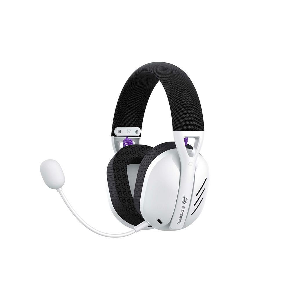Headset Gamer Sem Fio Havit Fuxi H3 Wireless, Bluetooth e 2.4GHz, Som 7.1, Preto e Branco - Fuxi-H3 Black...