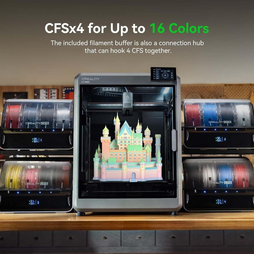 Impressora 3D Creality CFS 2025 oficial para a série K1/K2 Plus
