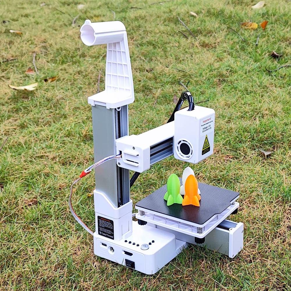 Impressora 3D EasyThreed compatível com filamento PLA TPU de 1,75 mm inclui adaptador de alimentação