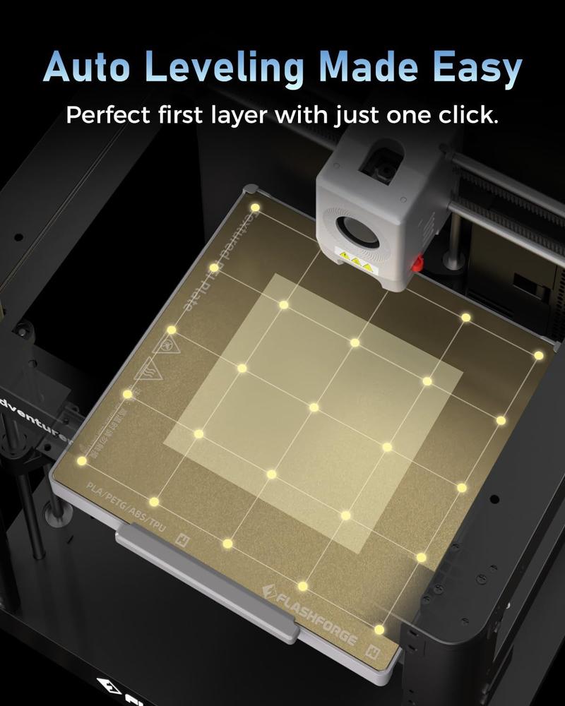 Impressora 3D FLASHFORGE AD5M CoReXY 600 mm/s com nivelamento automático