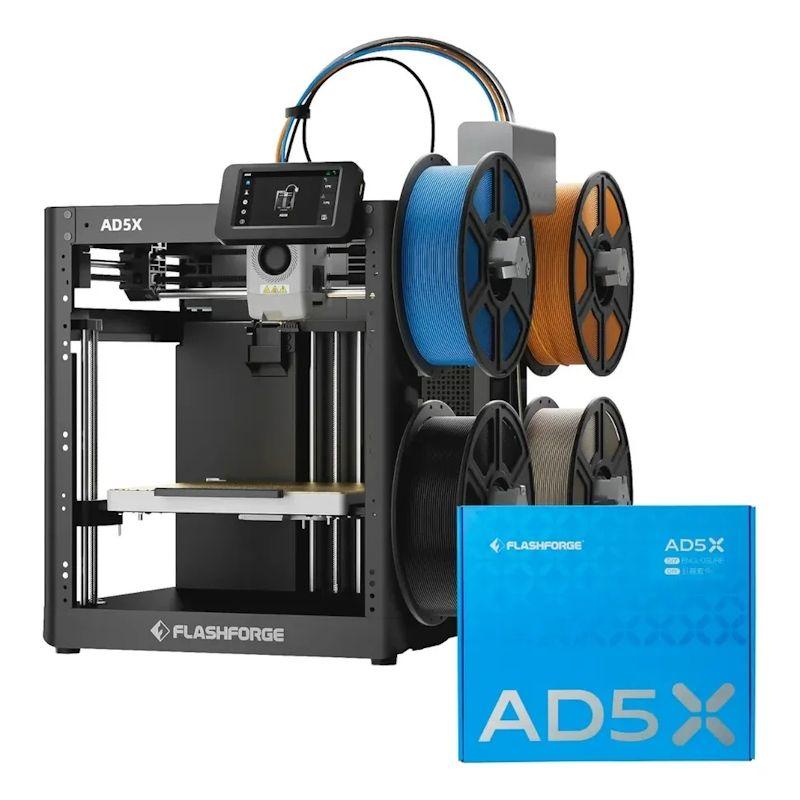 Impressora 3D Flashforge AD5X Multicolorida 600mm/s CoreXY Com Fechamento IFS